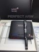 Perfect Replica 2019 AAA Mont blanc Purses Set Black Carved Rollerball Pen and Litchee Wallet (4)_th.jpg